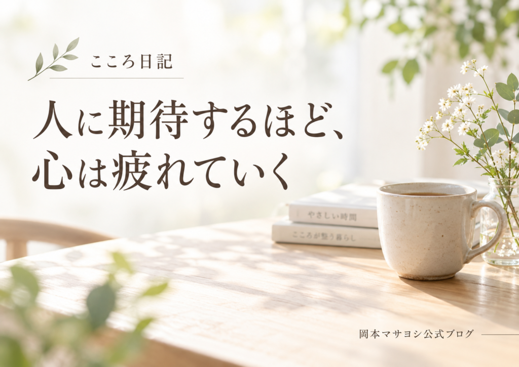 人に期待するほど心は疲れていく