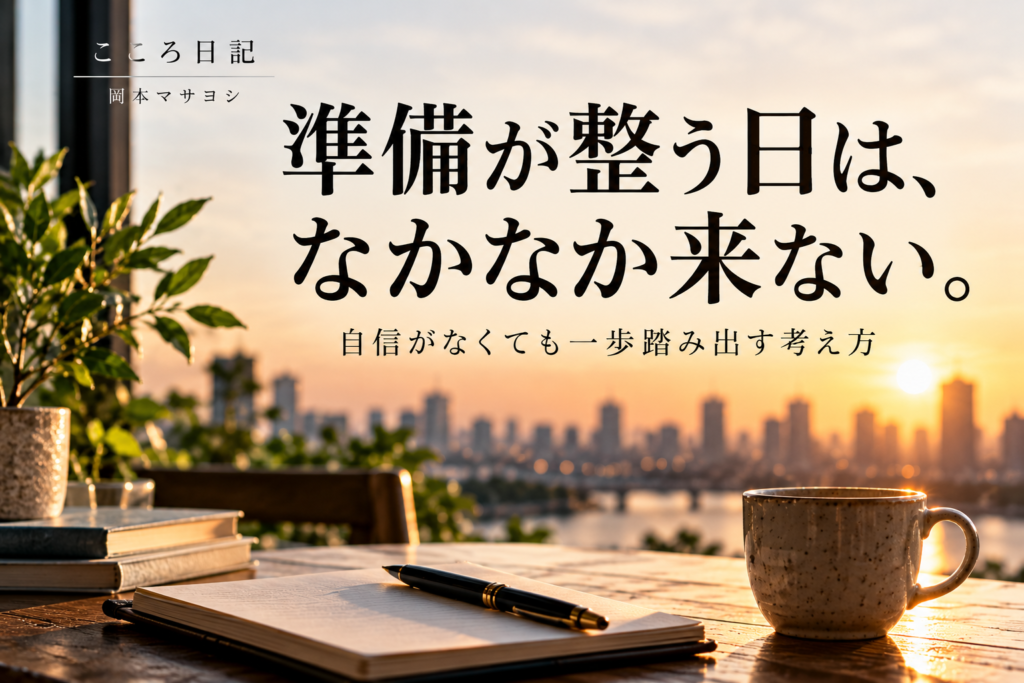 準備が整う日は中々来ない