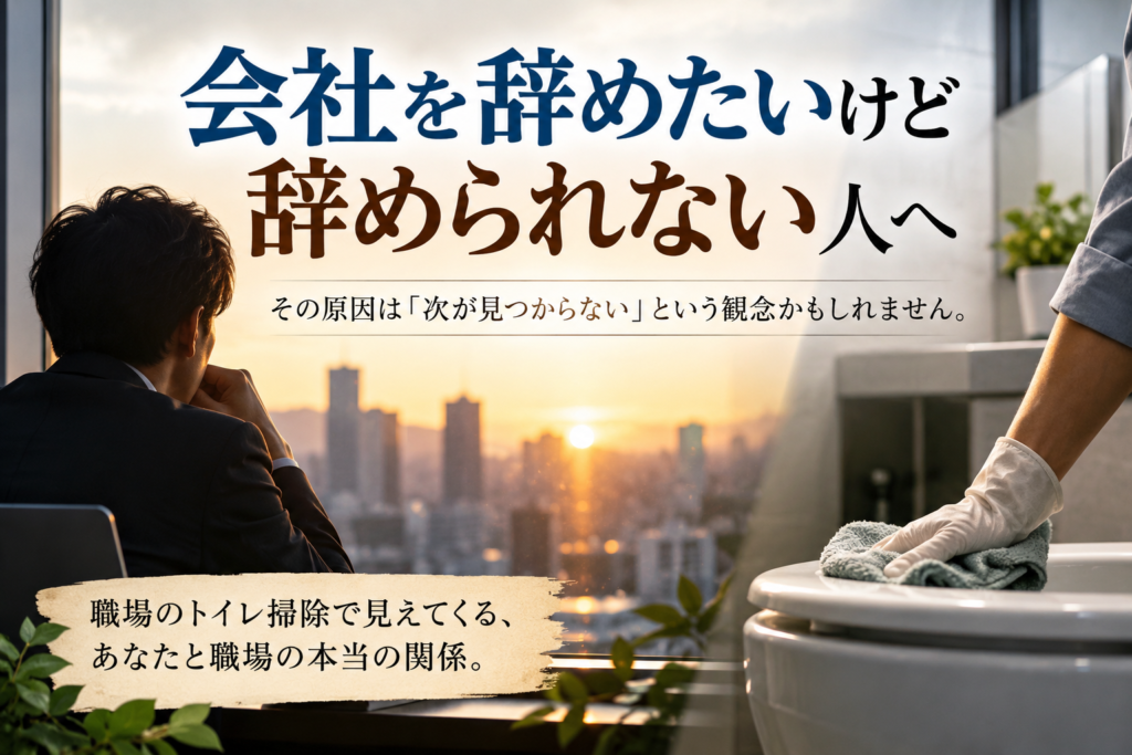 会社を辞めたいのに辞められないあなたへ